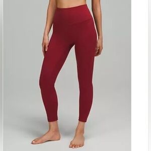 Lululemon Align High Rise 25" Size 10 In Mulled Wine